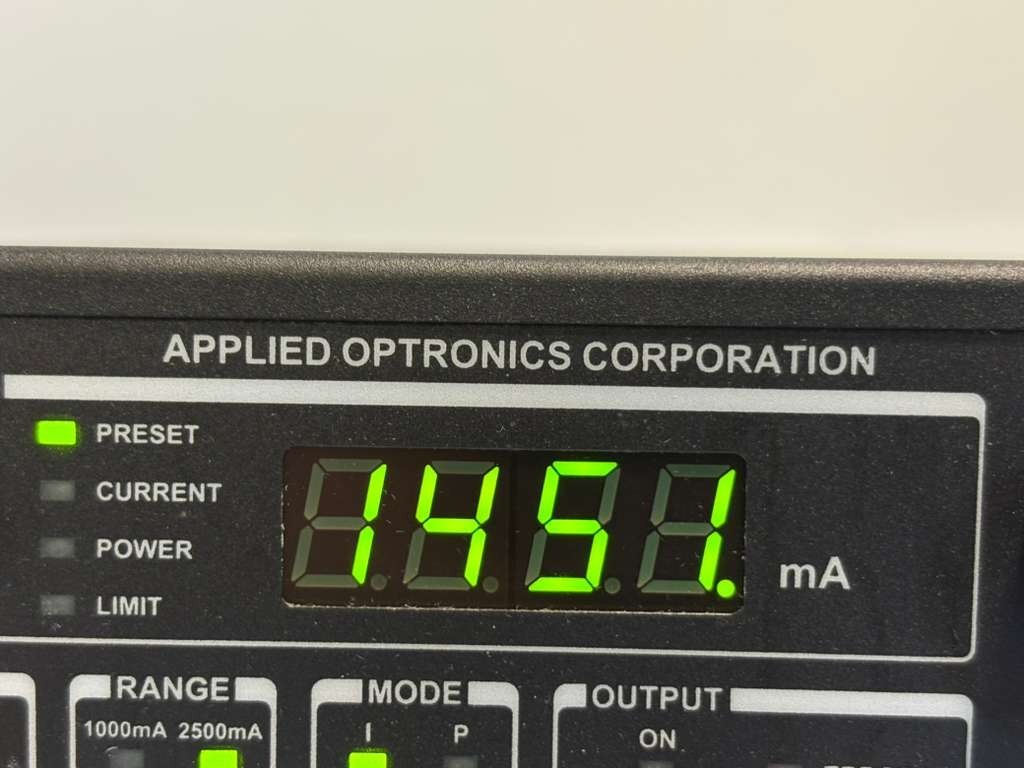Applied Optronics Corporation Laser Power Controller Part AOC-LD-1