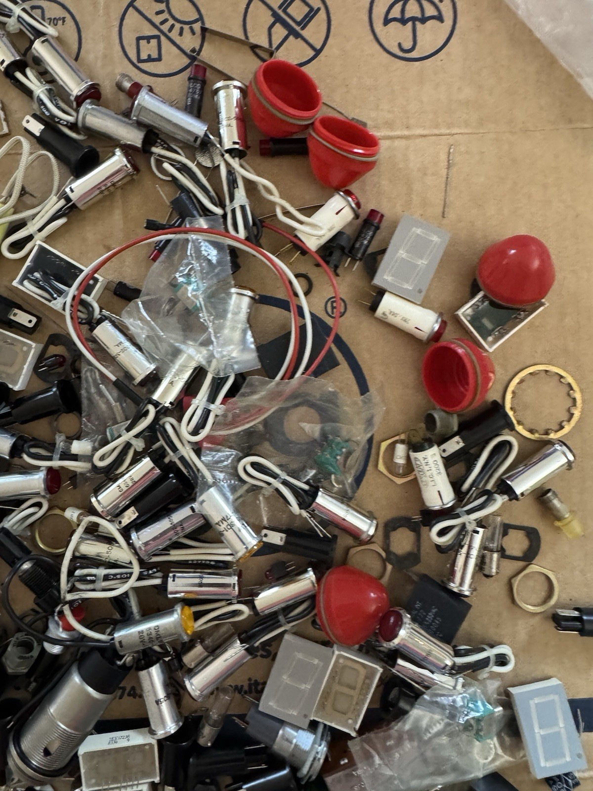 Mixed Lot of Vintage LED Switch Indicators DIALCO etc.. Bargain Price Cleanout