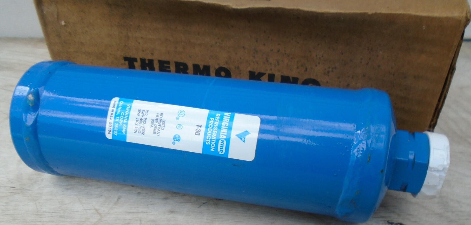 LOT OF 2 NEW VIRGINIA KMP REFRIGERATION T-30 FILTER NOS THermo King Drier Filter