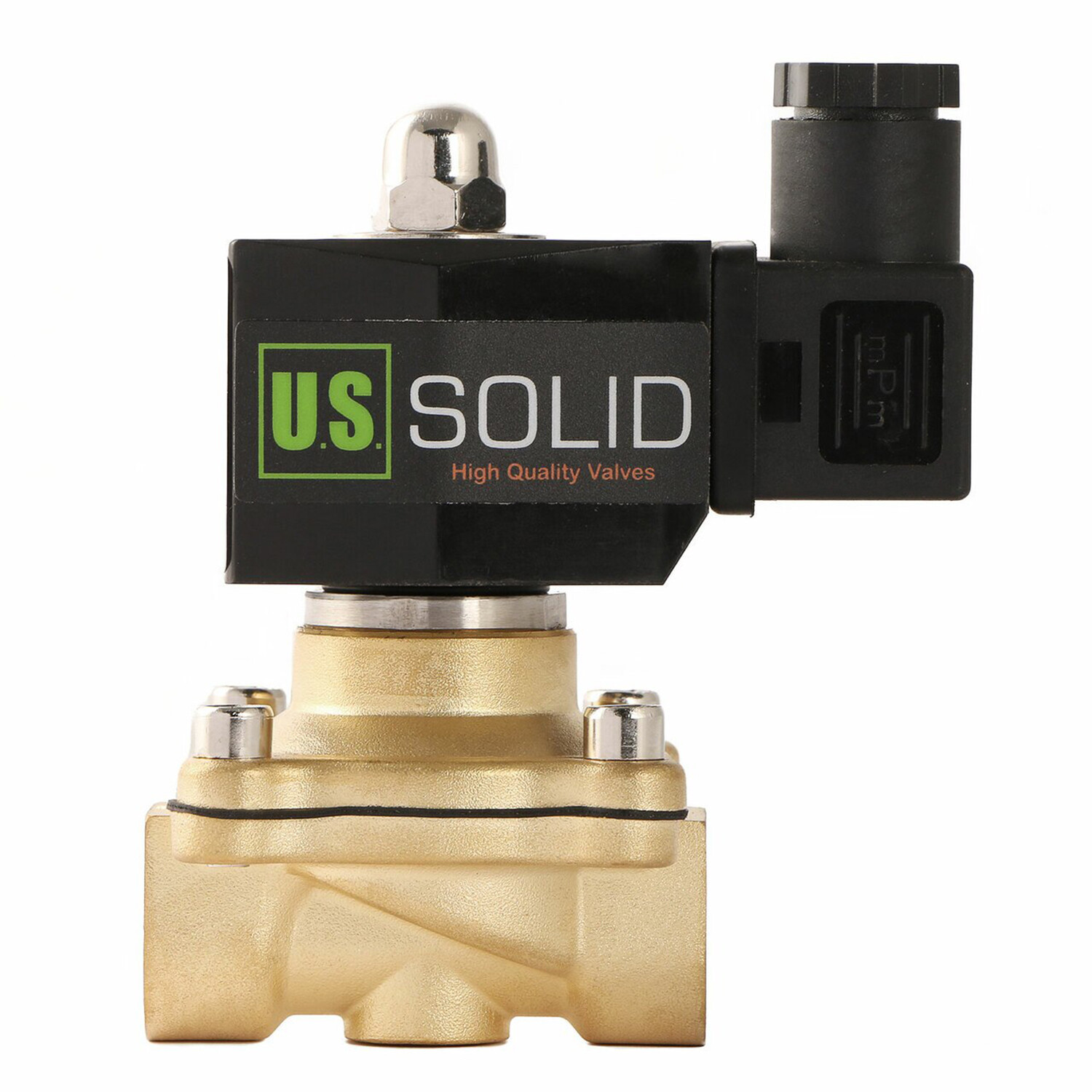U.S. SOLID 1/2″ NPT Electric Solenoid Valve 12V DC Normally Closed Brass