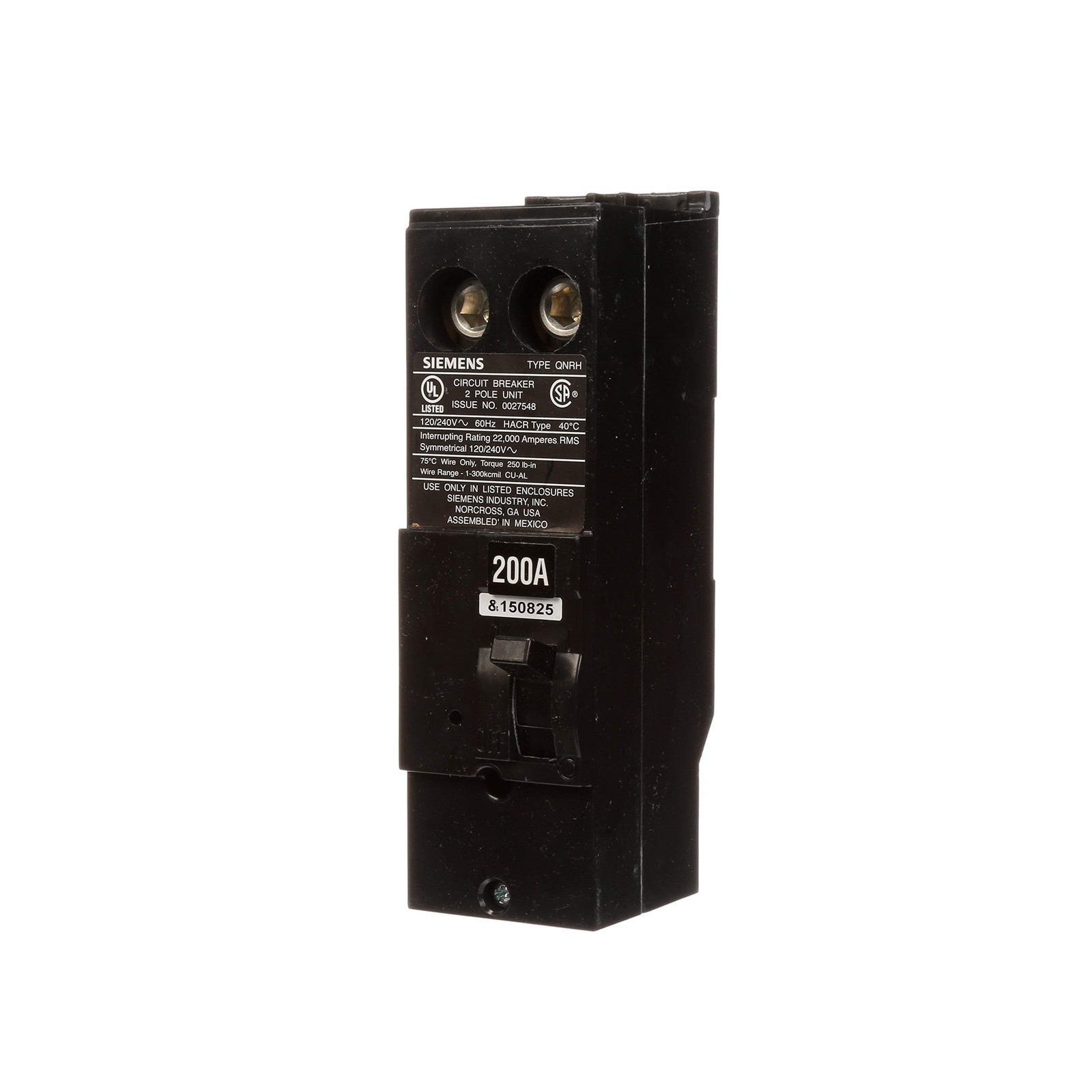 200A 2P 240V Circuit Breaker – QN2200RH – For Load Center