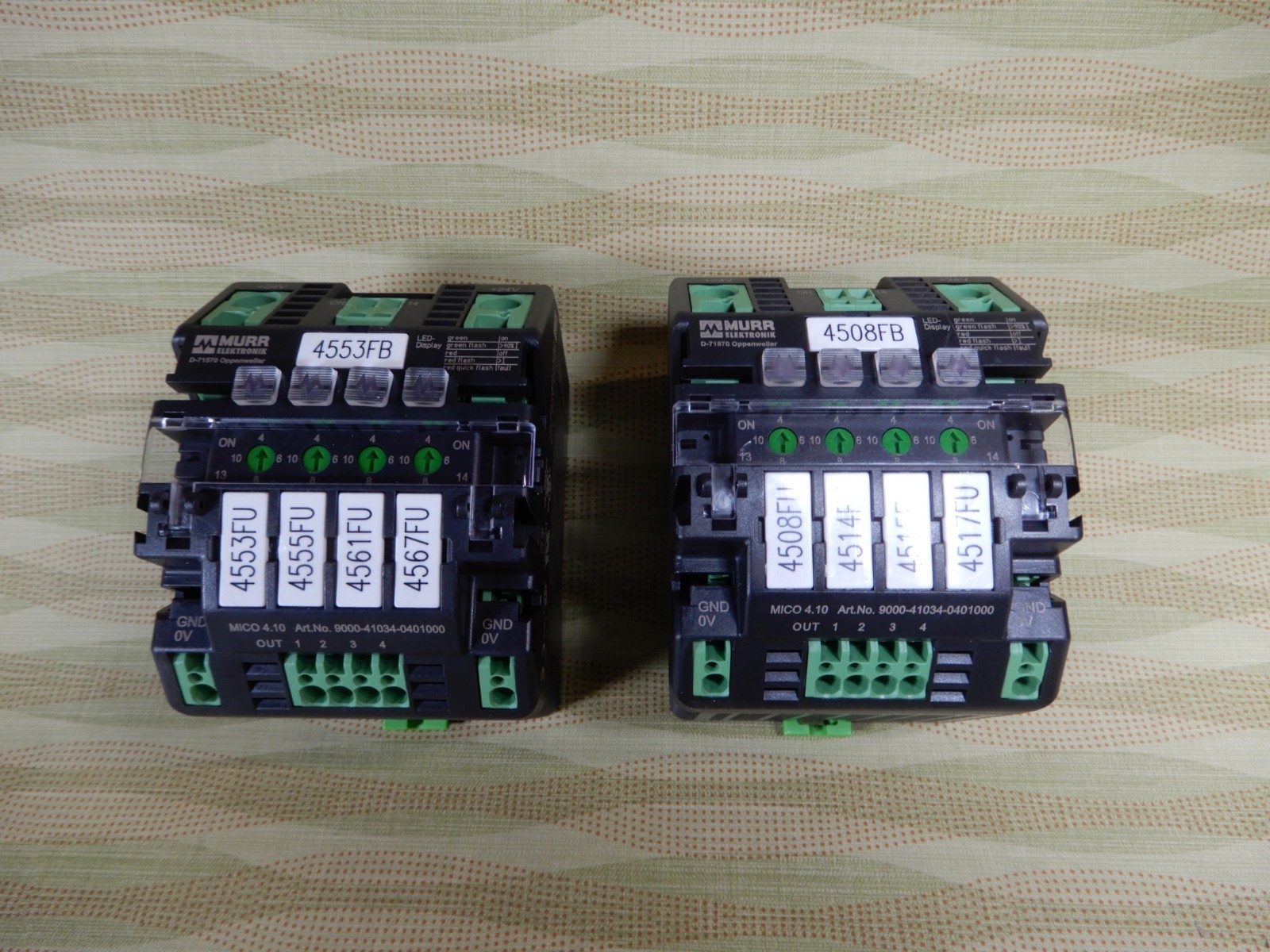 Murr Elektronik D-71570 Relay Modules Qty 2 Lightly Used