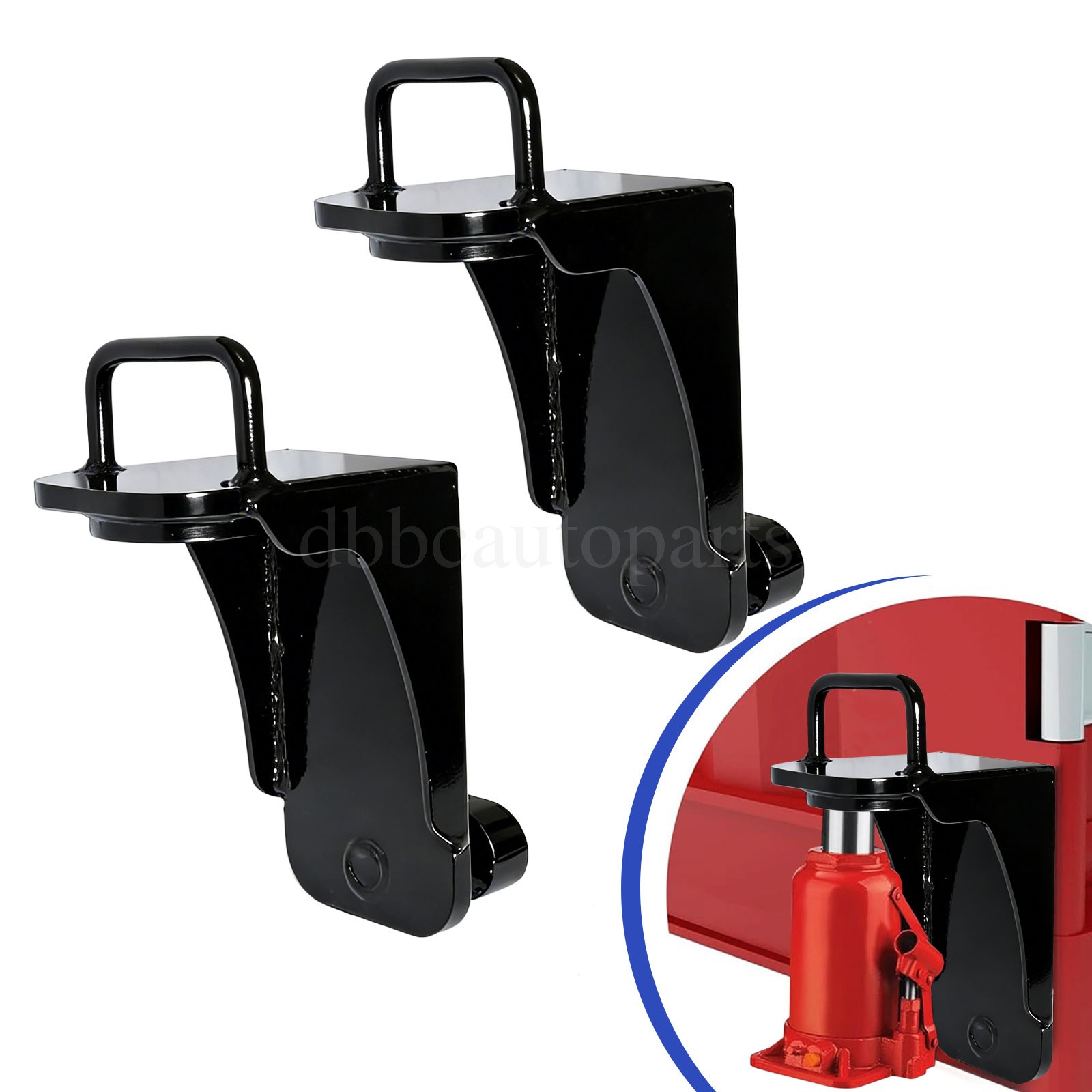 2PCS Shipping Container Jack Lug Leveler Heavy Duty U-Shaped Handle 50000LBS