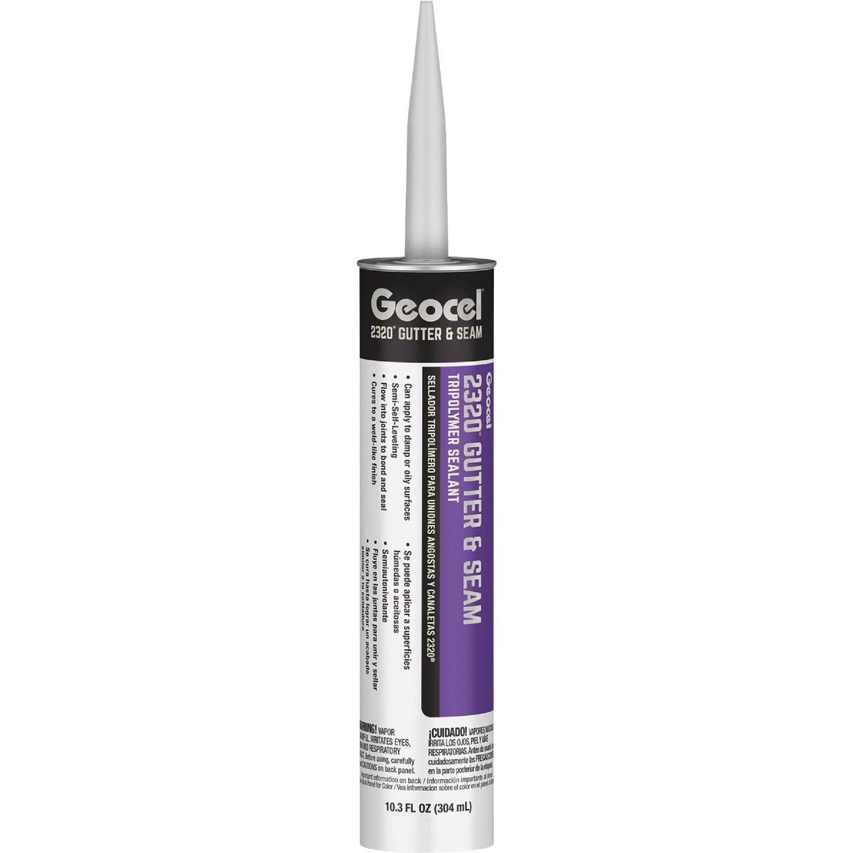 Geocel 2320 10.3 Oz. Aluminum Gray Construction Tripolymer Gutter & Narrow Seam