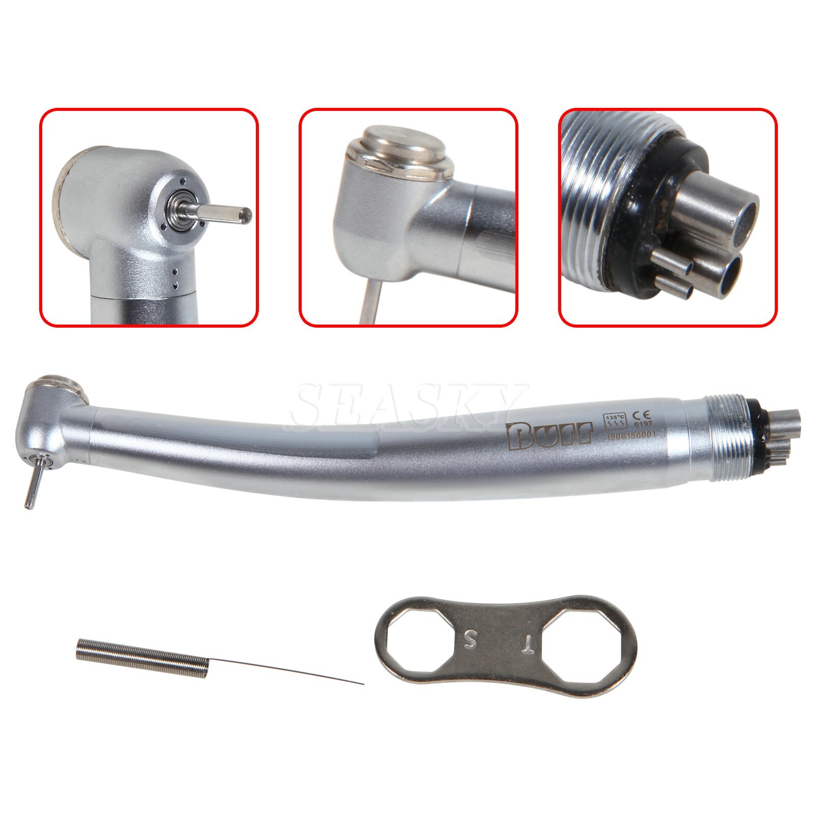 10x Dental High Speed Handpiece 4Holes Standard Head Turbine Fit NSK U3BM USA
