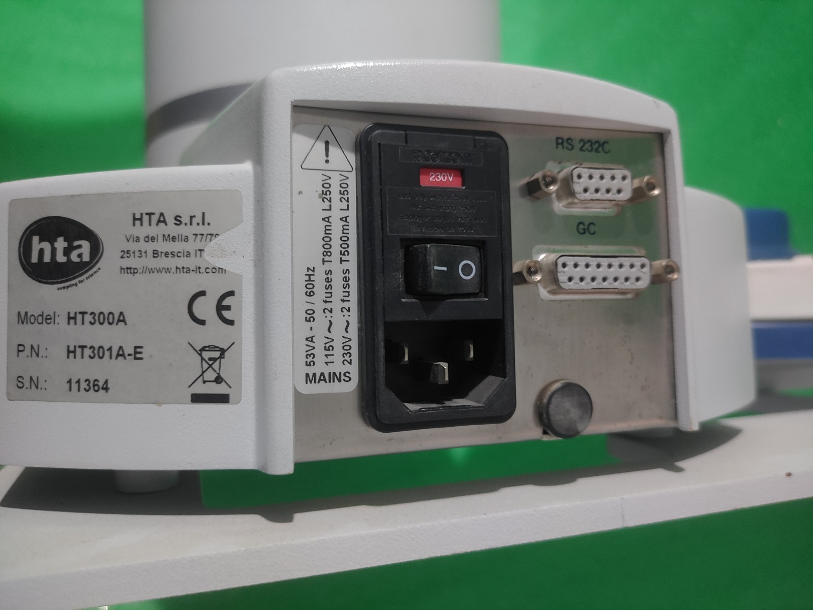 HI TECH APPLICATIONS HTA SRL FIXED POCKET GC AUTOSAMPLER MODEL HT300A
