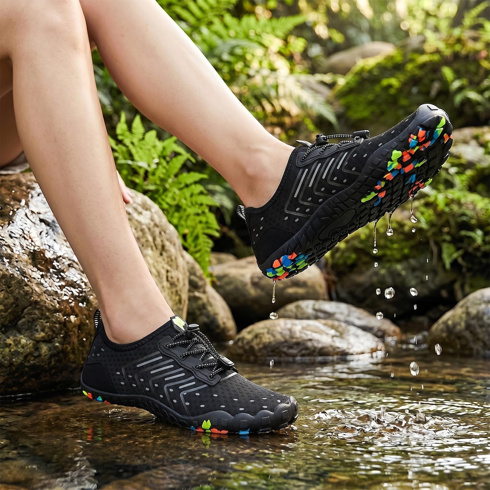 Hike Barefoot Shoes Women Men Footwear, Wide Toe Box Water Shoes, Quick-Dry Z…