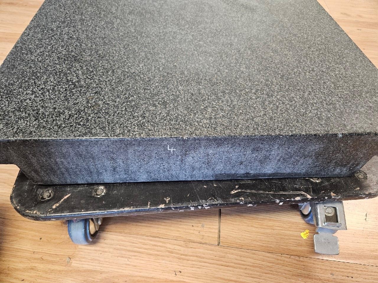 TRU-STONE GRANITE INSPECTION SURFACE PLATES 24X18X4 GRADE A 2″ LIP 24X14X2.25