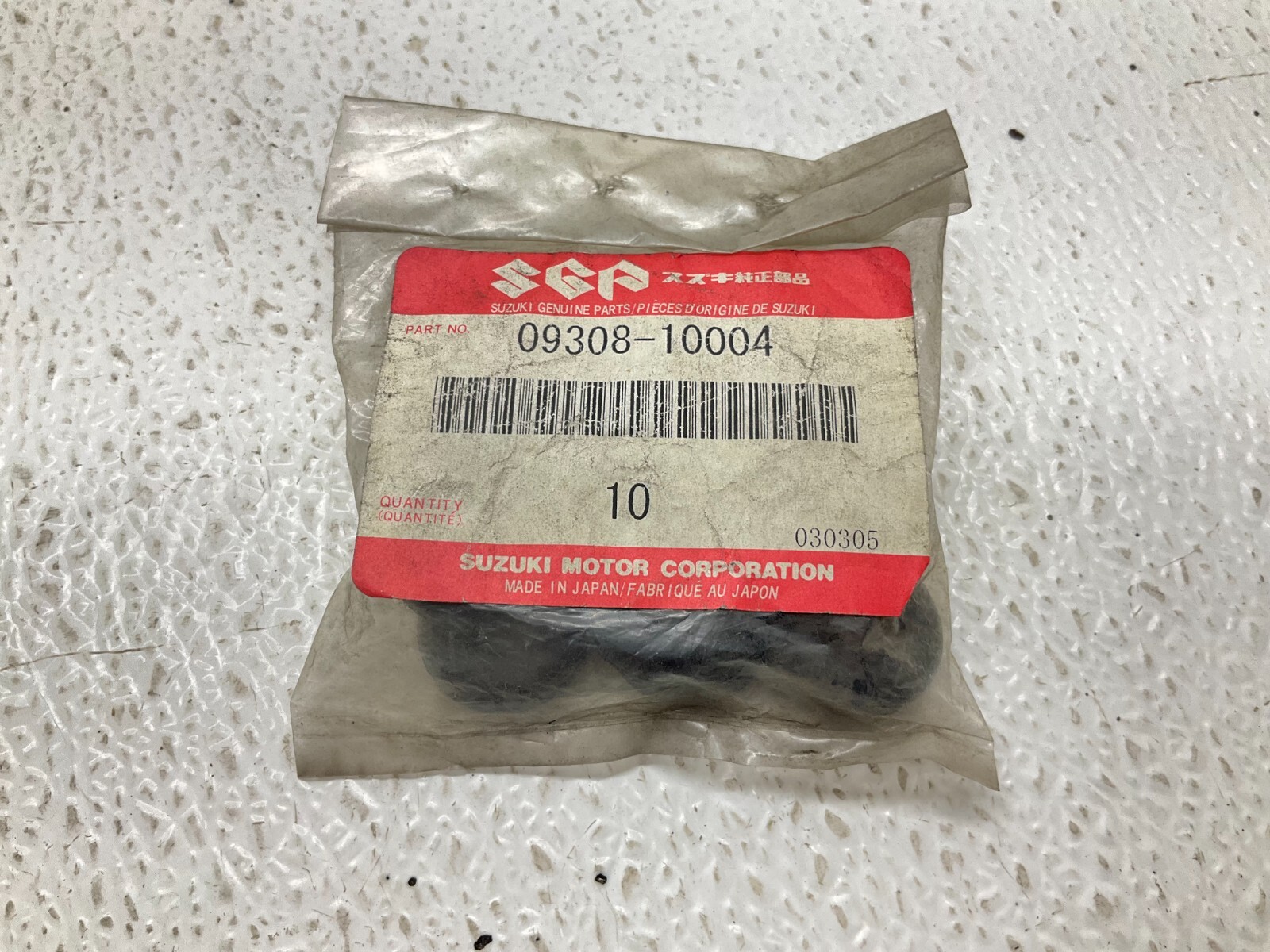 Suzuki SGA 09308-10004 Grommet 0930810004 09308 Bag of 10 New (TSC)