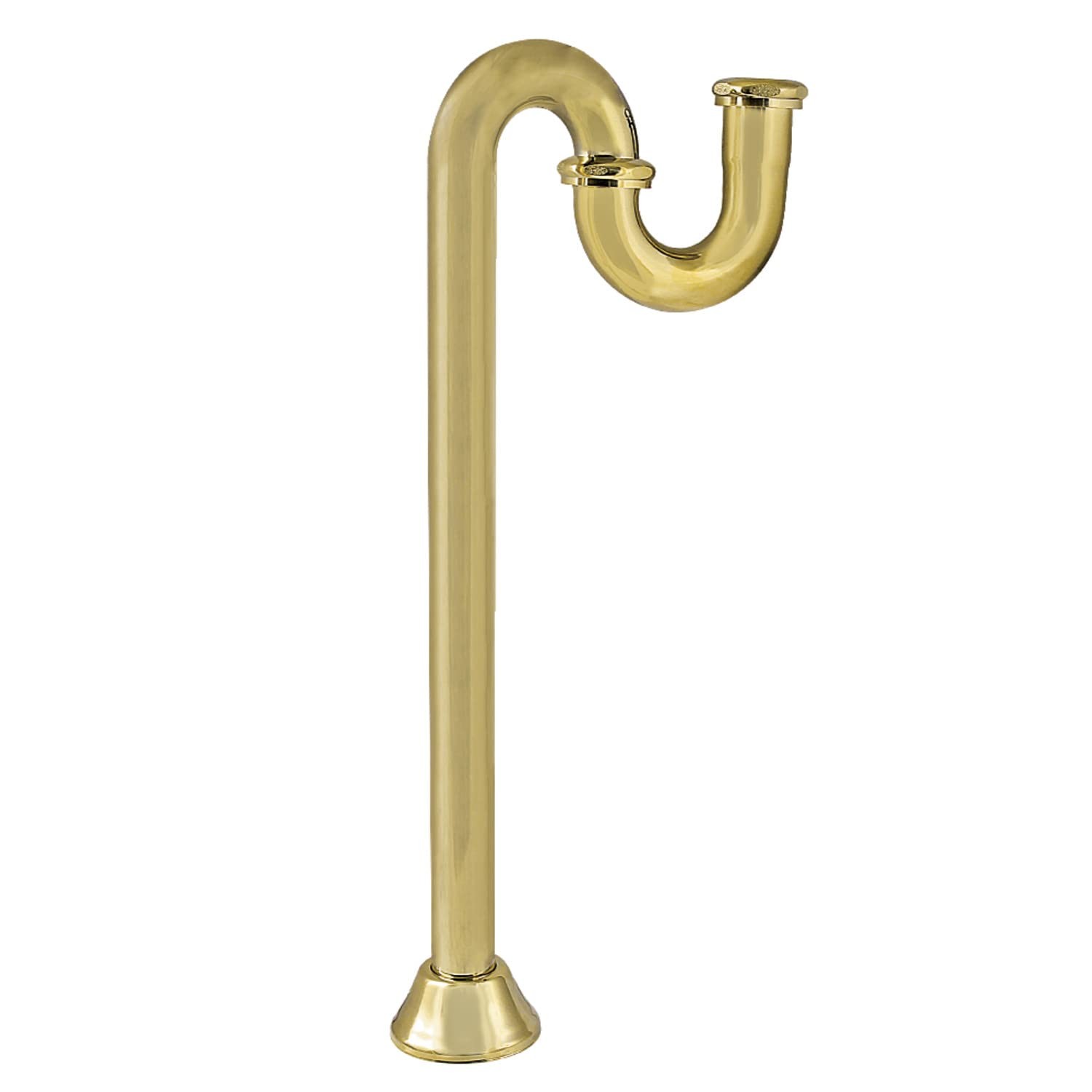 Kingston ST14192 1-1/4-Inch Brass S-Trap, 18 Gauge, Polished Brass