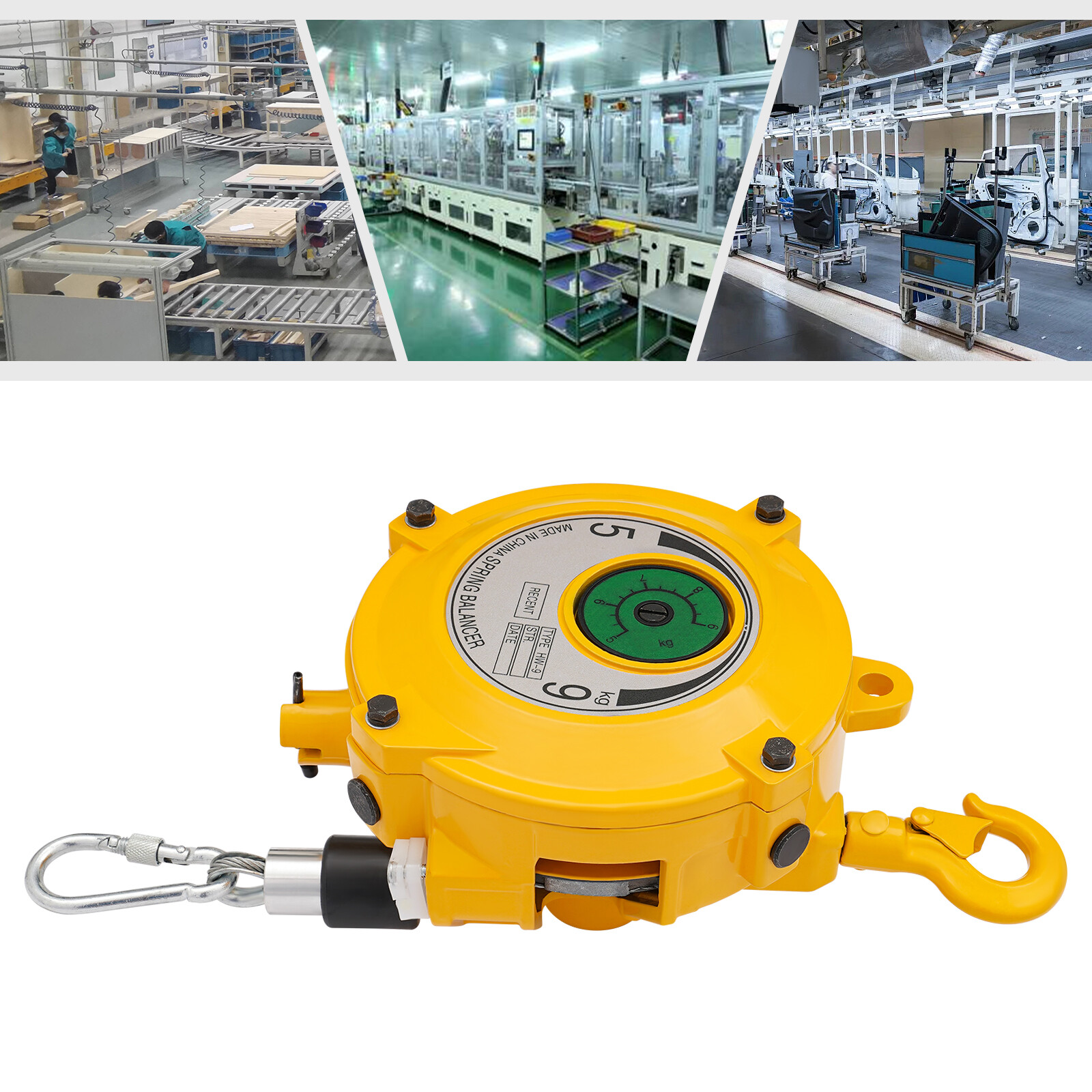 11.02-19.84lbs Retractable Spring Balancer Fixture Holder Spring Balancer Tool