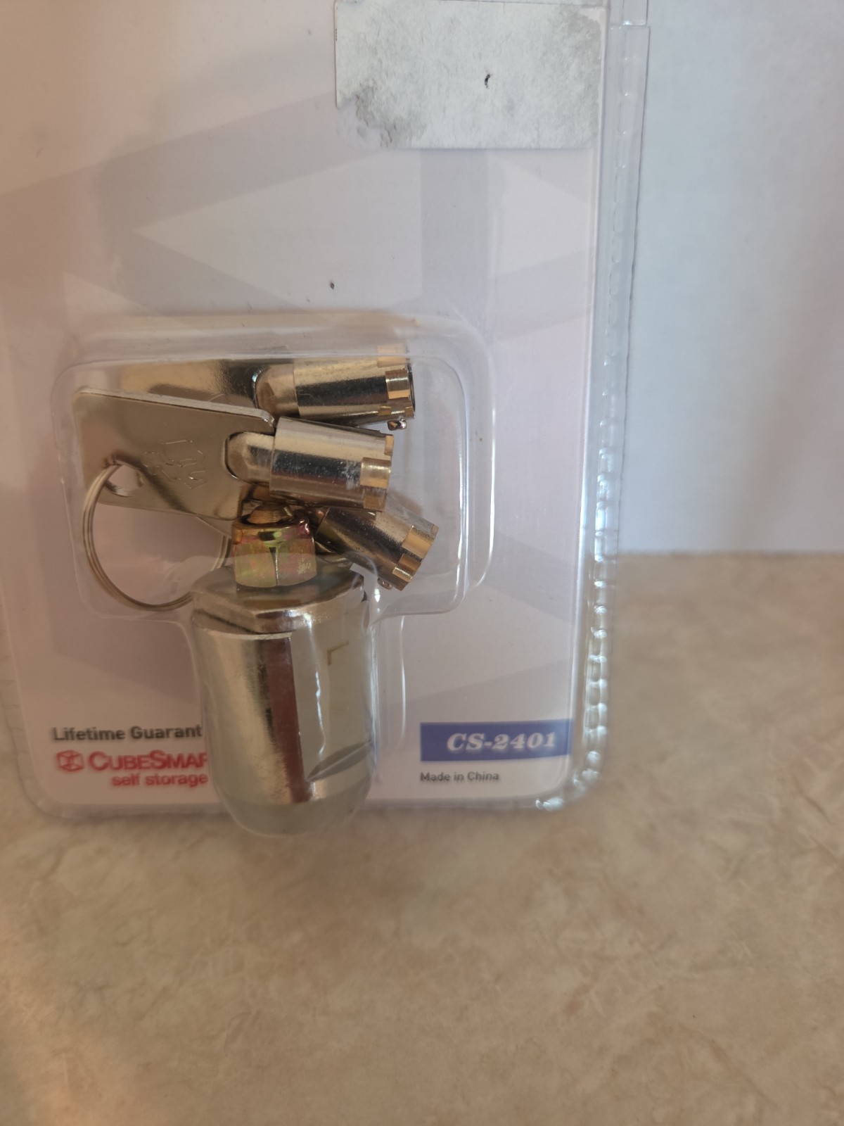 Cube Smart Long Mill Cylinder Lock For Self Storage CS-2401 Comes With 3 Keys