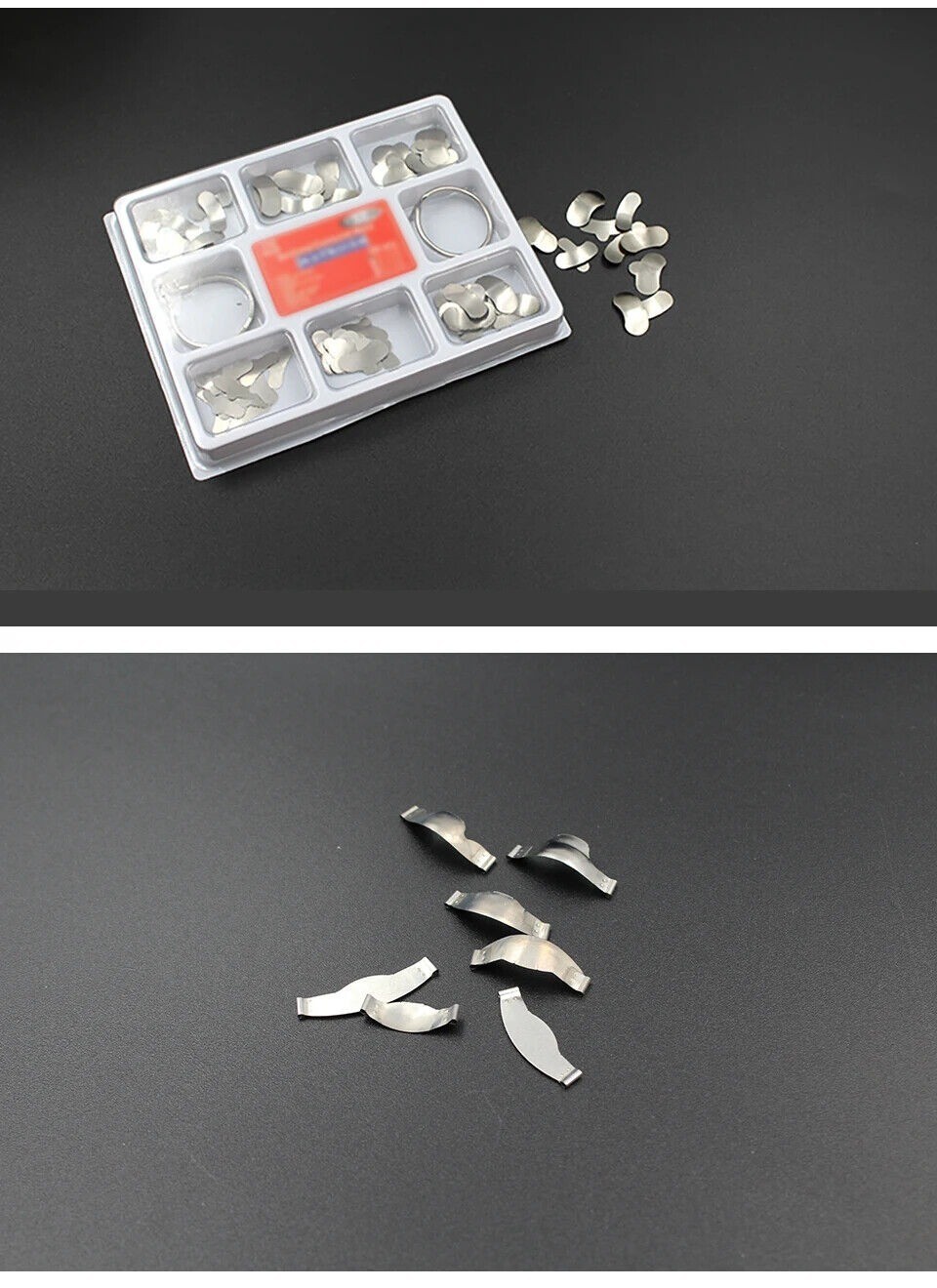 Dental Matrix Band Universal Kit of Sectional Contoured Metal Matrices