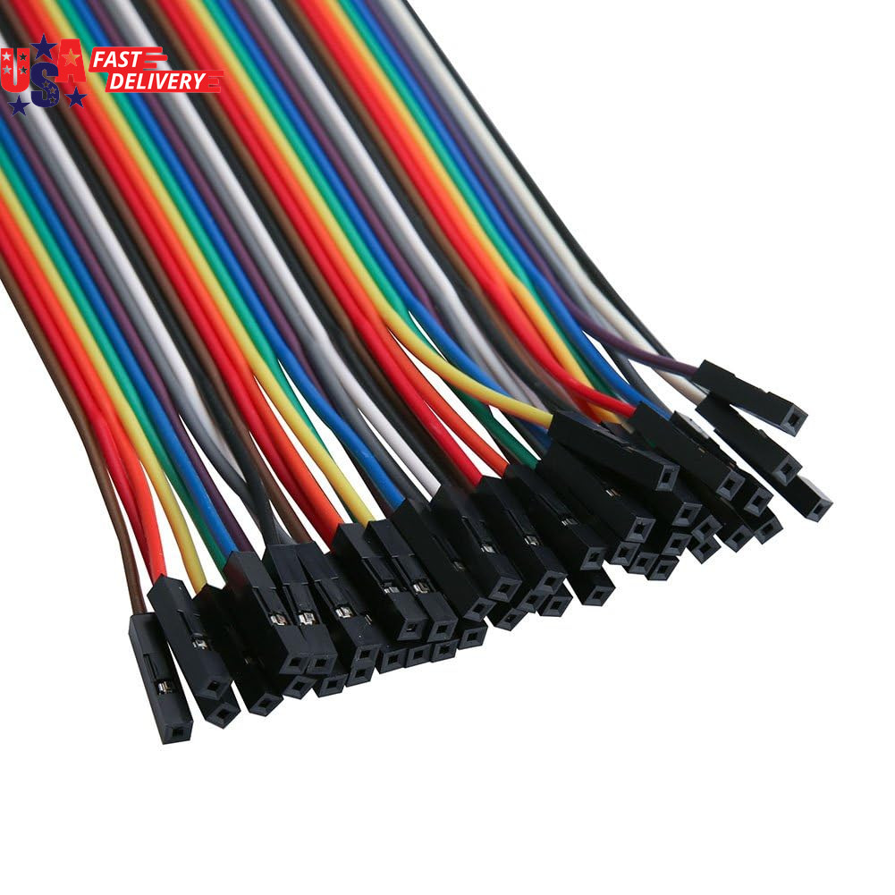120pcs Multicolored Breadboard Jumper Wires Kit 40Pin Male to Female Male to Mal