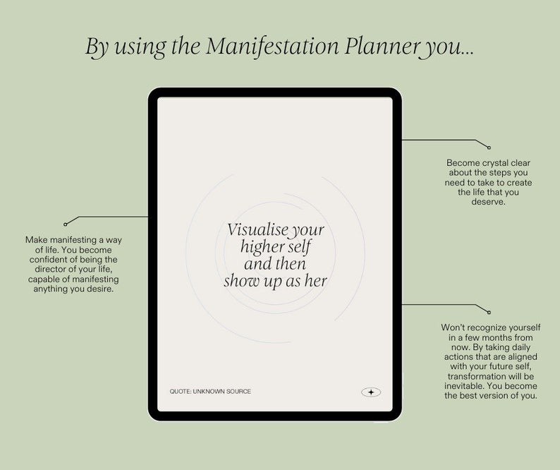 Miracle Stories Manifestation Planner