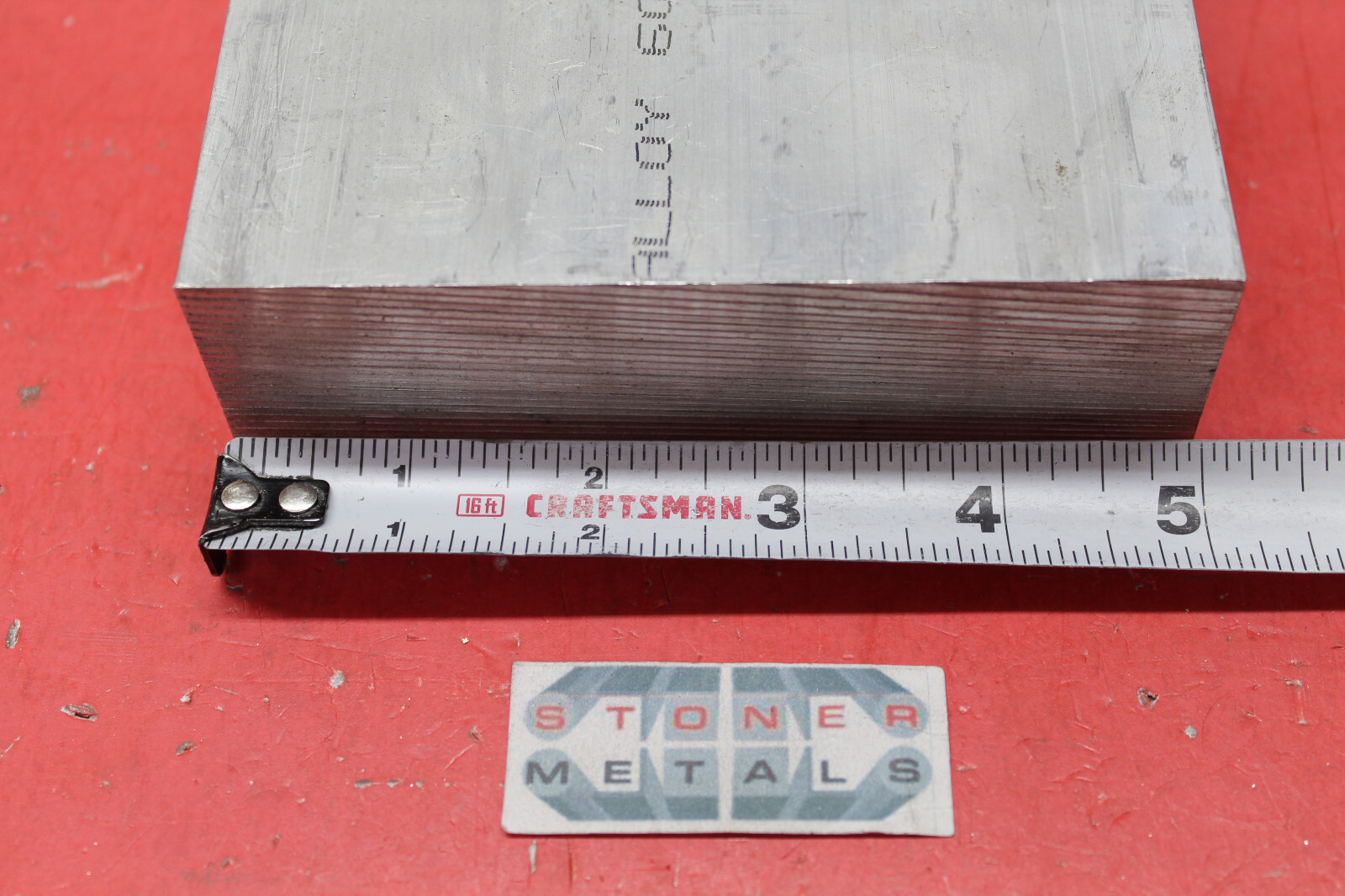 1-1/2″ X 5″ ALUMINUM 6061 FLAT BAR 10.5″ long T6 Solid Extruded Mill Stock New
