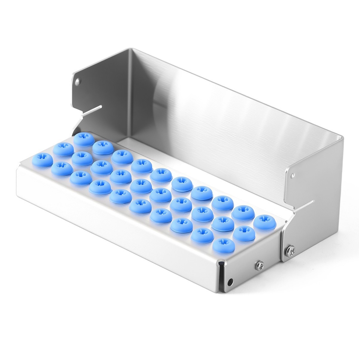 30Holes Dental Autoclave Bur Holder Block Disinfection Sterilizer for FG/CA Burs