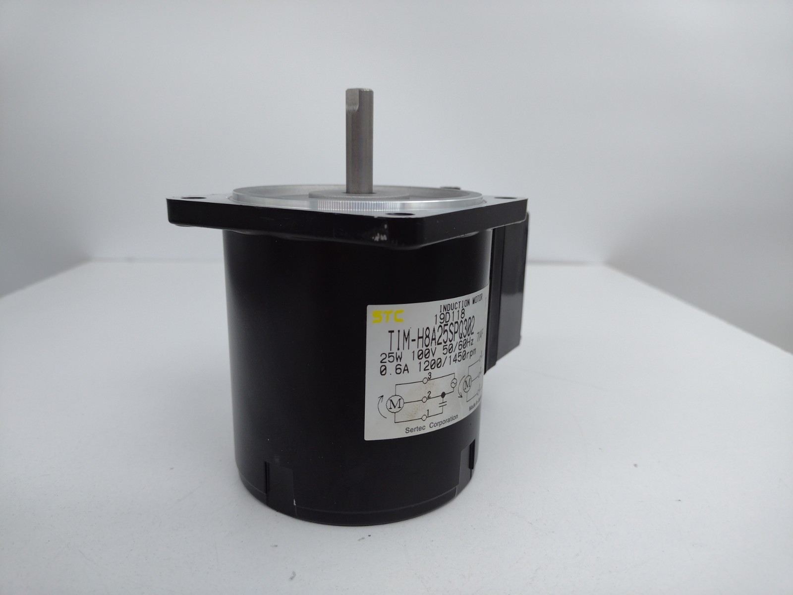 *** STC Sertec TIM-H8A25SPQ302 Induction Motor 25W 100V 1200/1450RPM w two screw