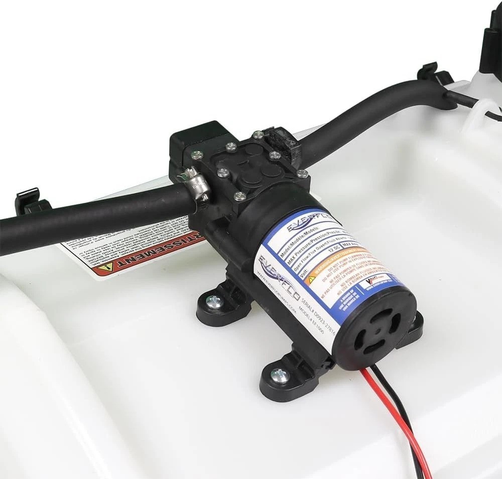 EF1000-BOX 12V Diaphragm Pump with 3/8″ Hose Barb Ports, 1.0 Gpm.