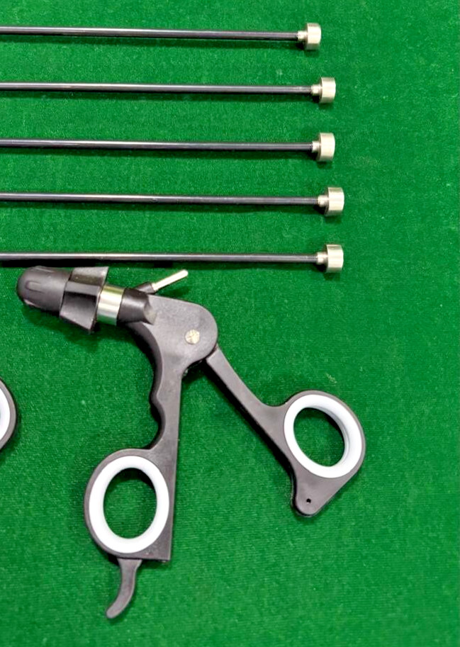5pc Laparoscopic Monopolar Grasper Insert 5mmx330mm with 2pc Handle Reusable