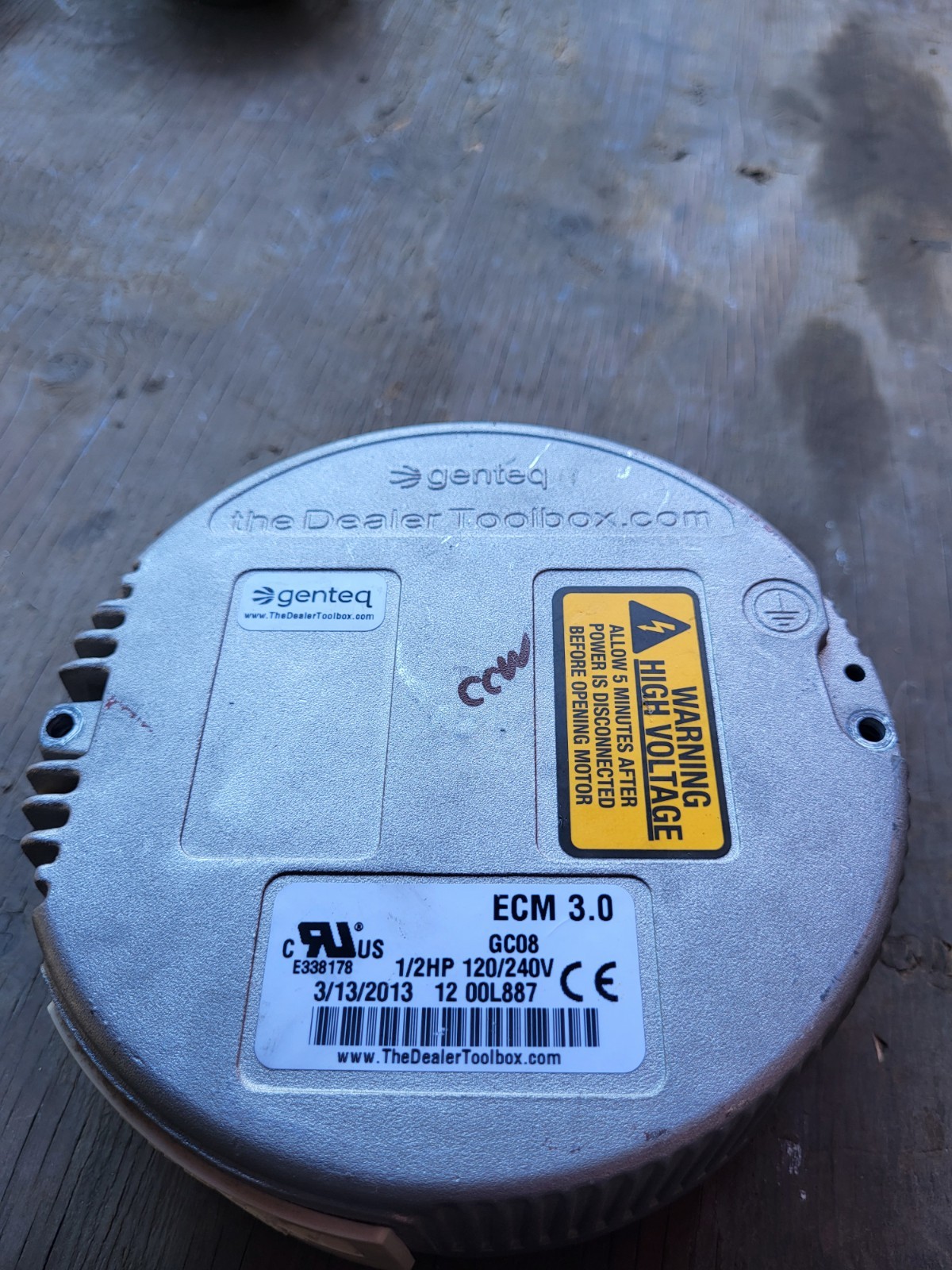 USED Genteq ECM 3.0 GC08 Module Only 1/2HP 120/240V CCWLE FREE SHIPPING