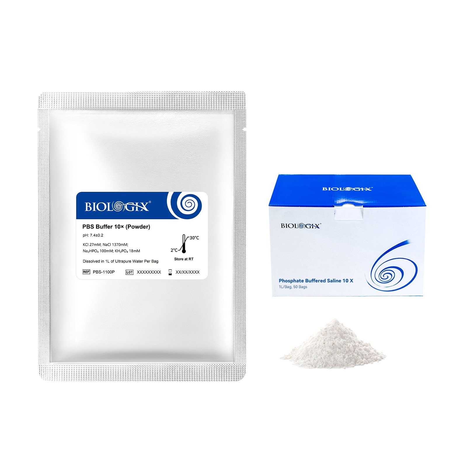 CryoKing Phosphate Buffered Saline 10X, PBS Premixed Powder, 7.4pH