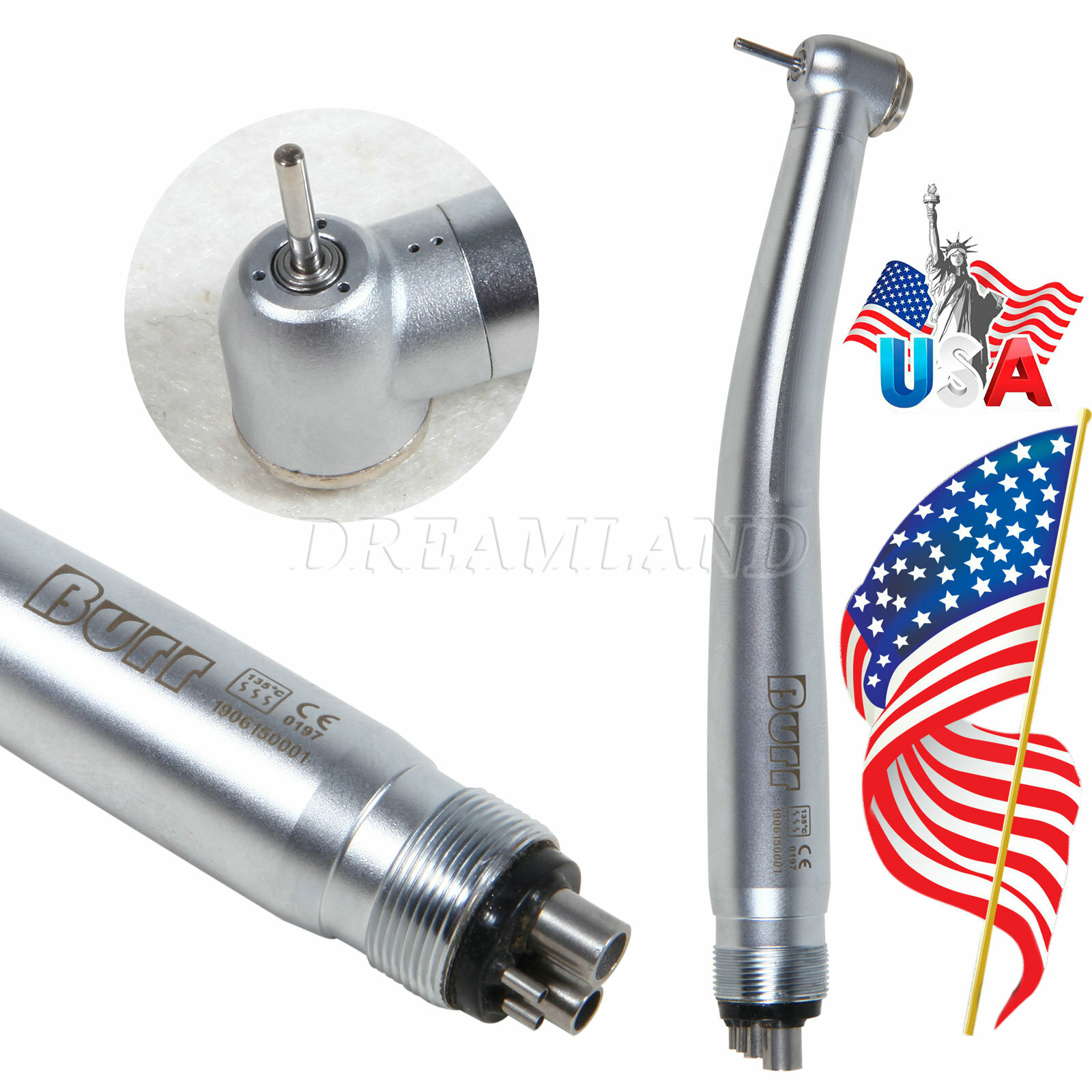 1/10Pcs Dental High Speed Handpiece Push Button 4 Holes Fit NSK Pana Max U3BM