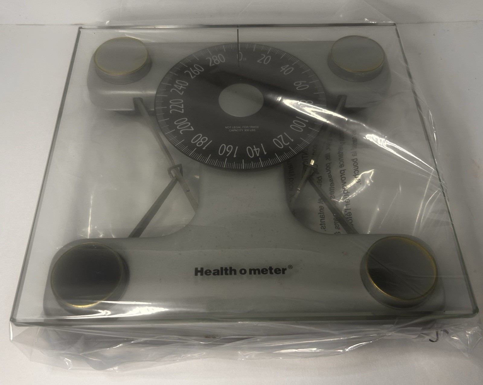 Heath O Meter 280 lb Mechanical Scale P4000 Glass Metal. Vintage. Tested.