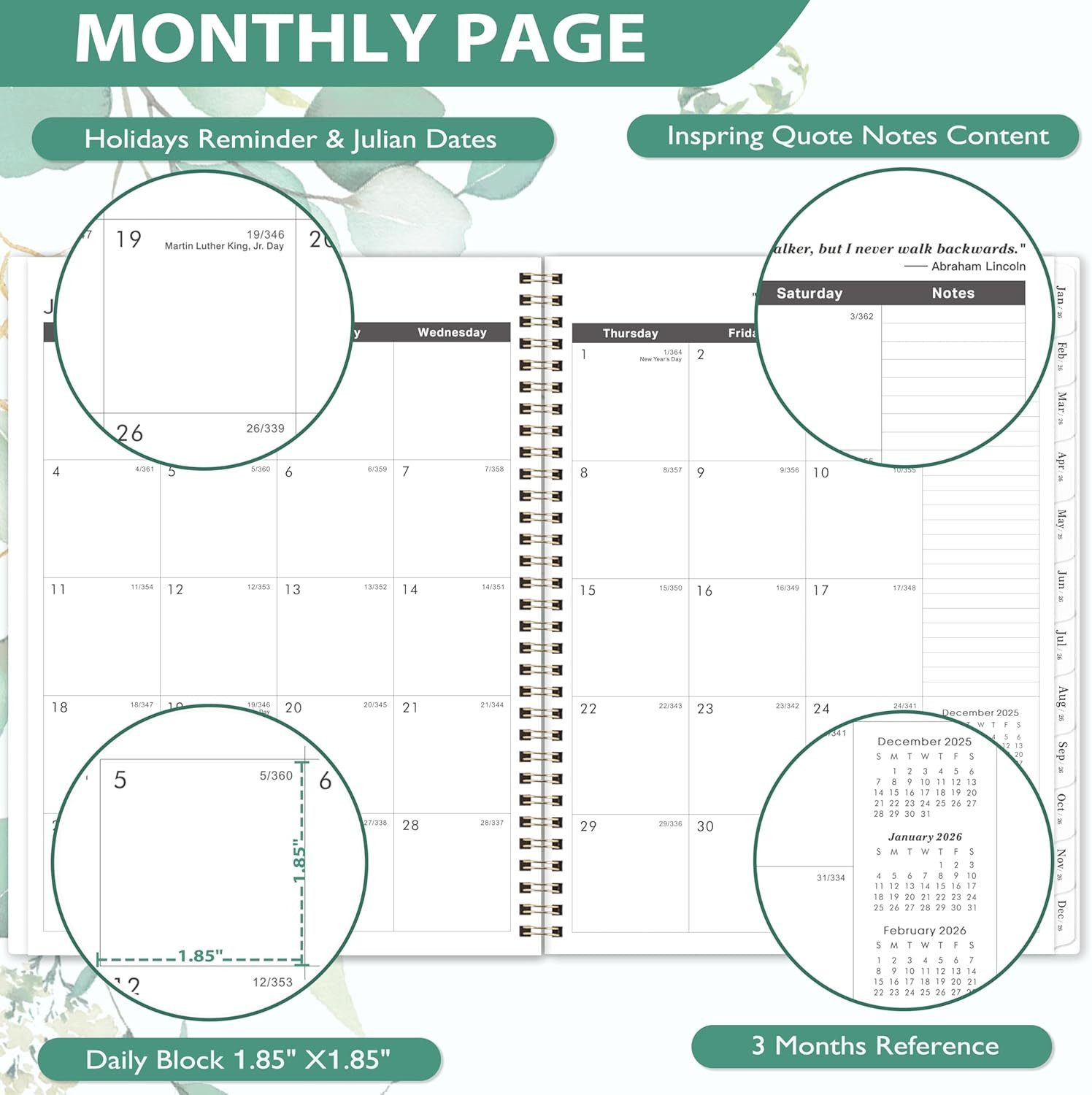 2026-2027 Monthly Planner – Monthly Planner 2026-2027 from Jan. 2026 to Dec. 202