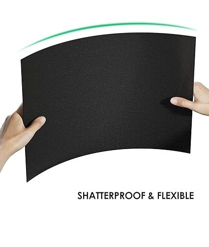 ABS Plastic Sheet 1/16 Inch Thick – 16″ X 12″, 2 Pack Black Plastic Sheet Rigid