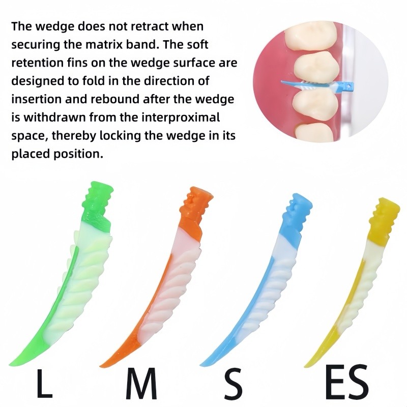 Mixed Disposable Plastic Wave Shape Dental Tooth Gap Composite Interdental Wedge