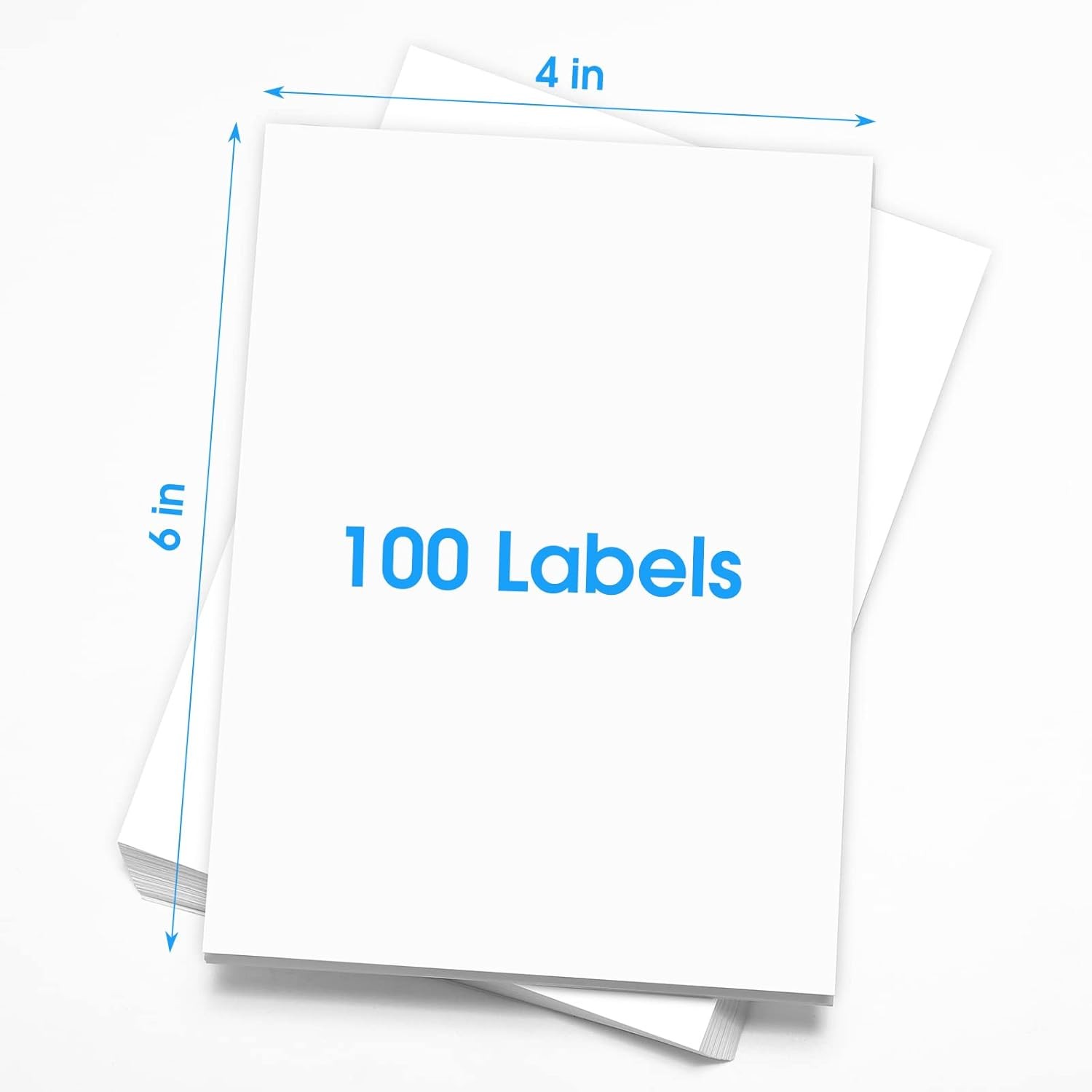 MaxGear 4×6 inch Shipping Address Labels,for Inkjet or 4″ x 6″, Clear, White