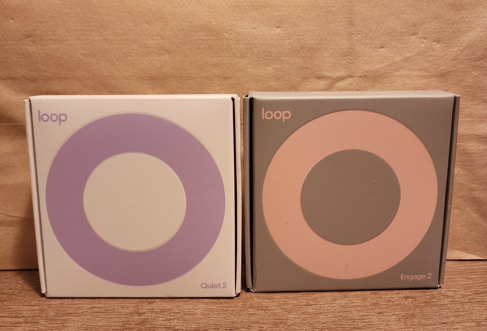 (2) Loop Engage 2 Rose SNR 16 dB & Loop Quiet 2 Violet 24 dB EarPlugs