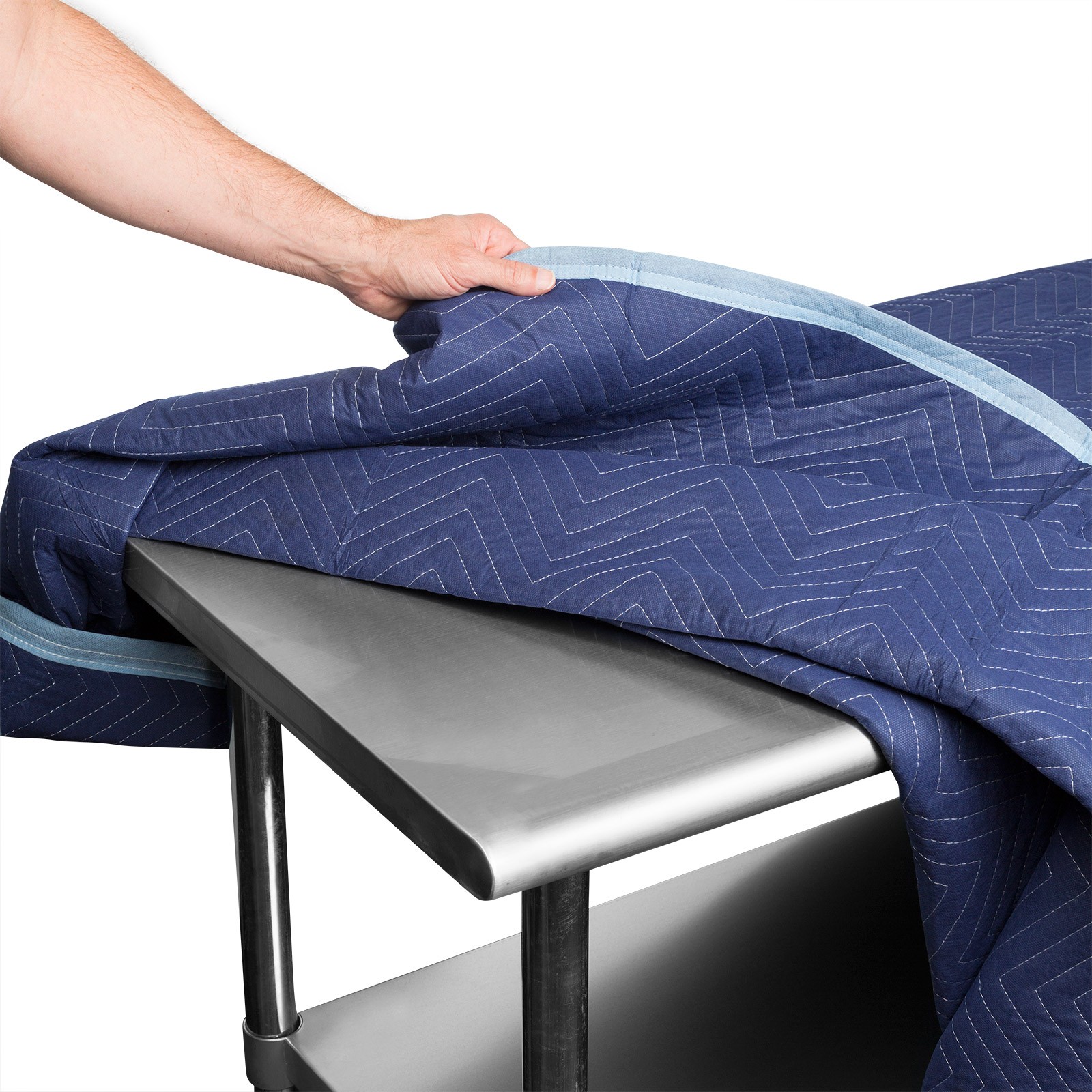 12 Moving Blankets Furniture Pads – Deluxe Pro – 80″ x 72″ Royal Blue