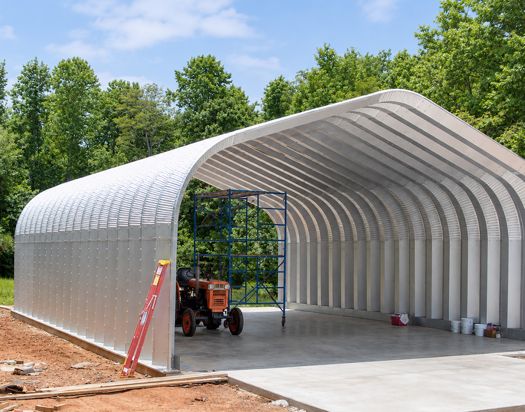 25x30x13 DuroSPAN Steel Garage Shop DIY Building Kit Open Ends