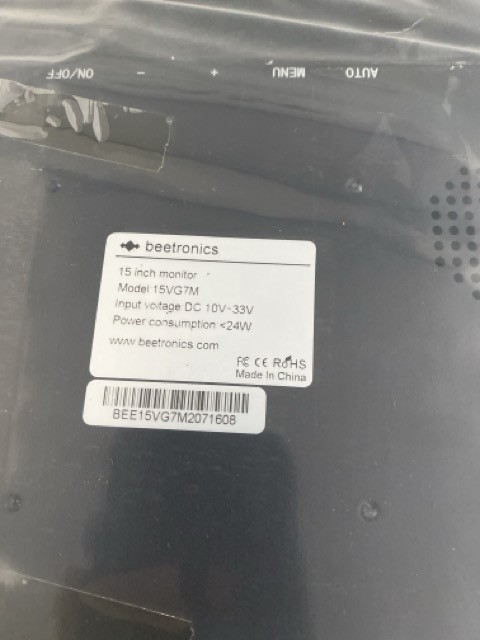 Beetronics 15VG7M (SMS) Wetbench Monitor TFT 15″