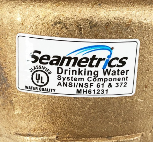 New SeaMetrics MJNR-150-100G Flow Meter 1-1/2″ 100 Gal/Pulse MH61231