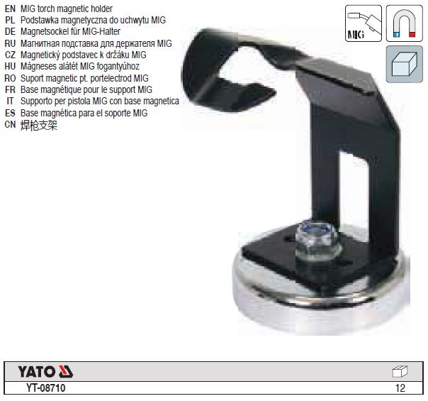 Yato Torch Holder with Magnetic Base Mig YT-08710