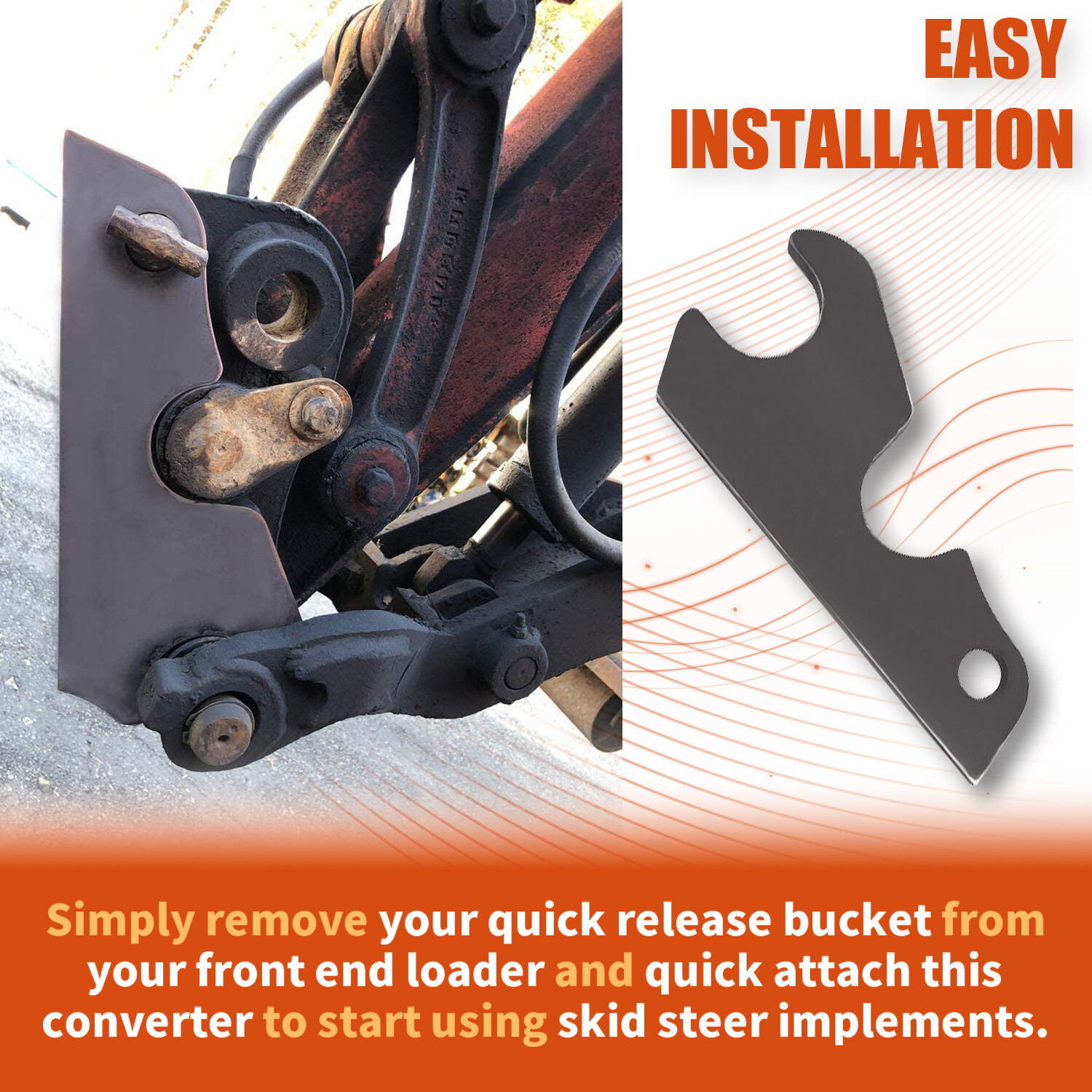 Quick Attach Excavator Bucket Ears for Kubota U35 KX71 KX91 KX121 KX040 KX033