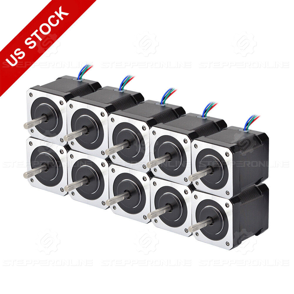 STEPPERONLINE Nema17 Stepper Motor 84oz.in 2A CNC Robot Reprap Makerbot Arduino