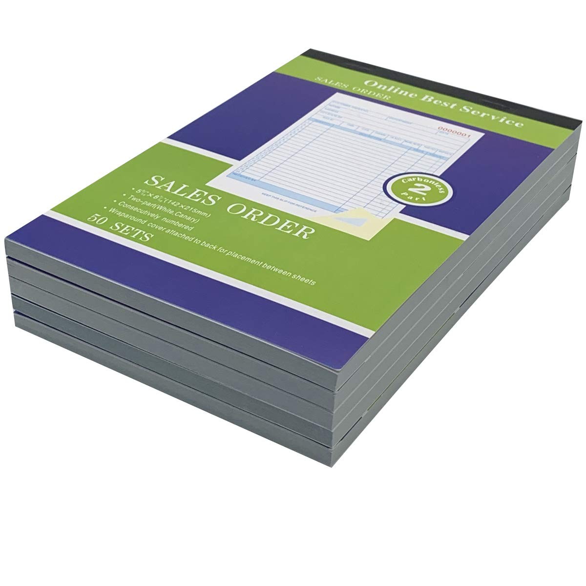 Online Best Service 5 Pack Large Sales Order Book Receipt Invoice Vertical