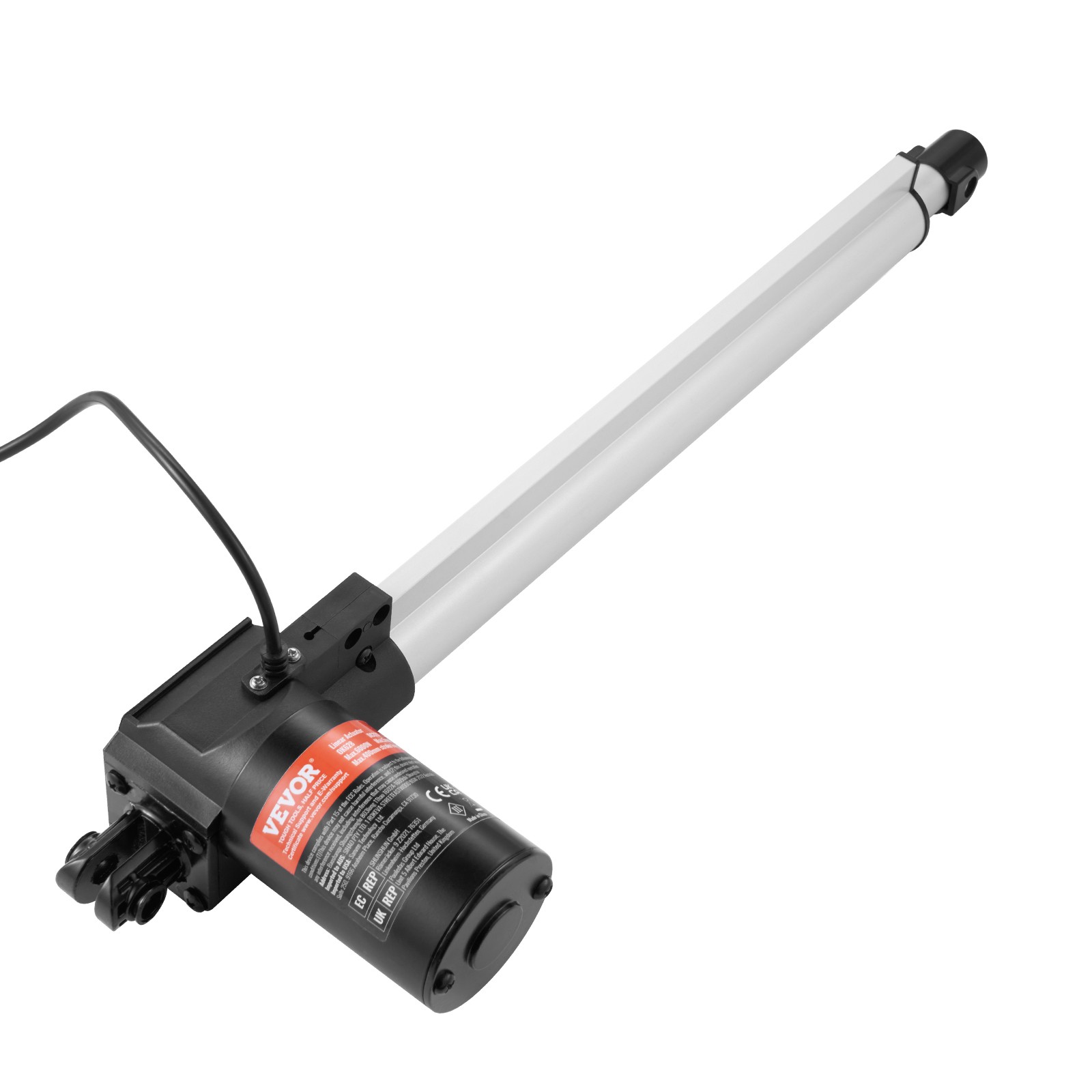 VEVOR Linear Actuator 12V 14In Heavy Duty 1320lbs/6000N 0.19″/s IP44 Protection