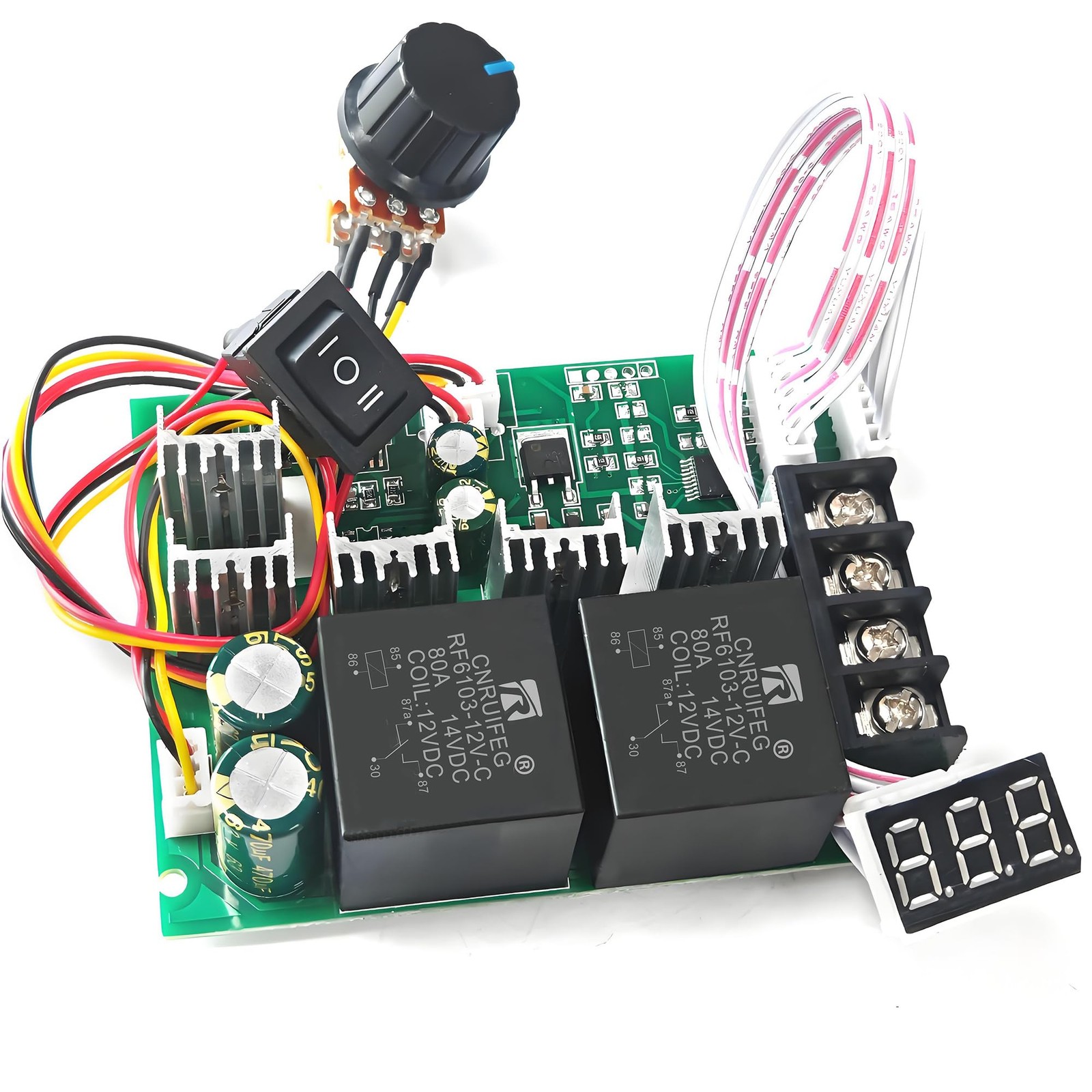 NEWNEWLIU PWM DC Motor Speed Controller,12V/24V/36V/48V/40A LED Display…