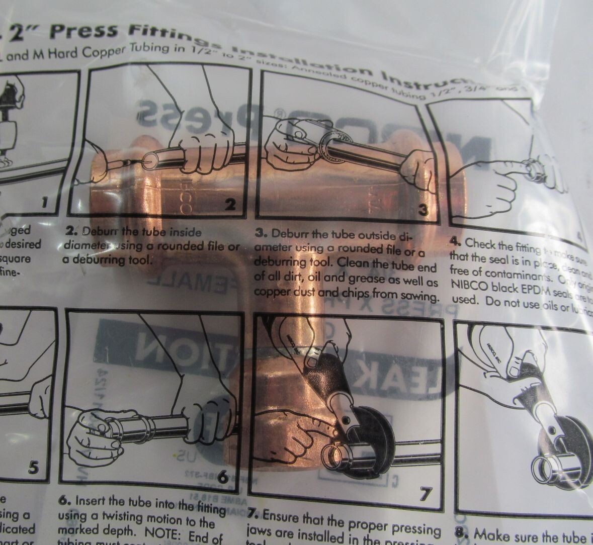 NIBCO LEAK DETECTION PC612 TEE 3/4 x 3/4 x 1/2″ PRESS x PRESS x FEMALE 9116502PC