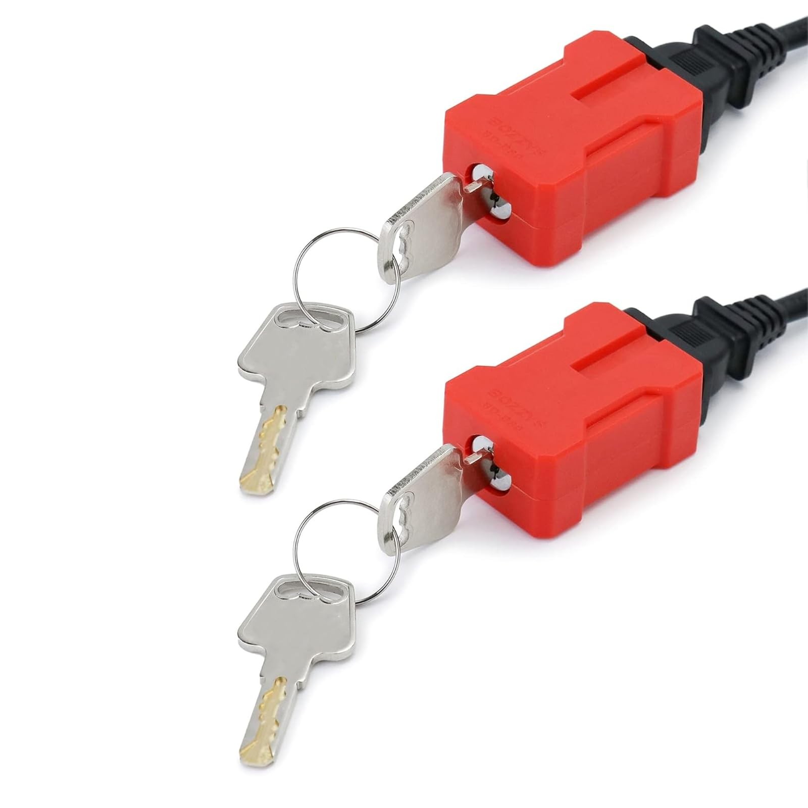Plug Lock Electrical Cord Plug Lockout Device for Electrical Cord, 2 Pack Plu…