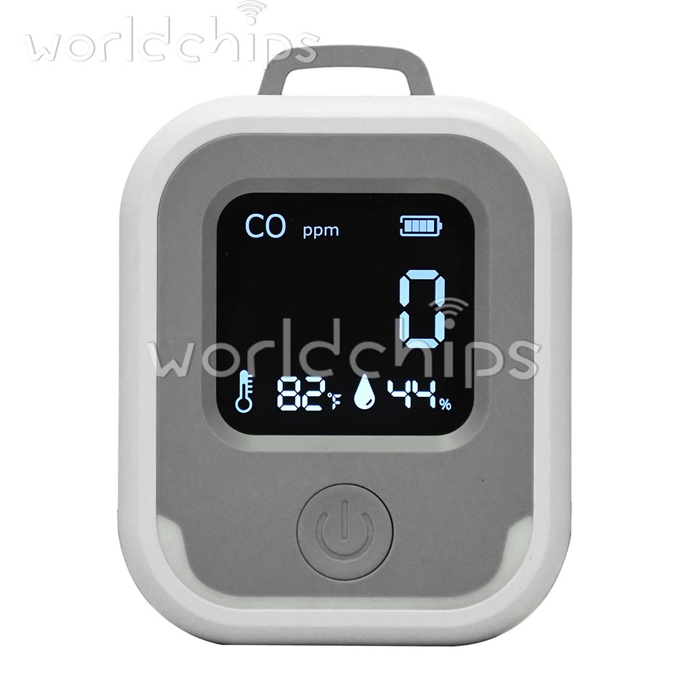 Air Quality Monitor 3-in-1 Carbon Monoxide Detector Temperature Humidity Alarm