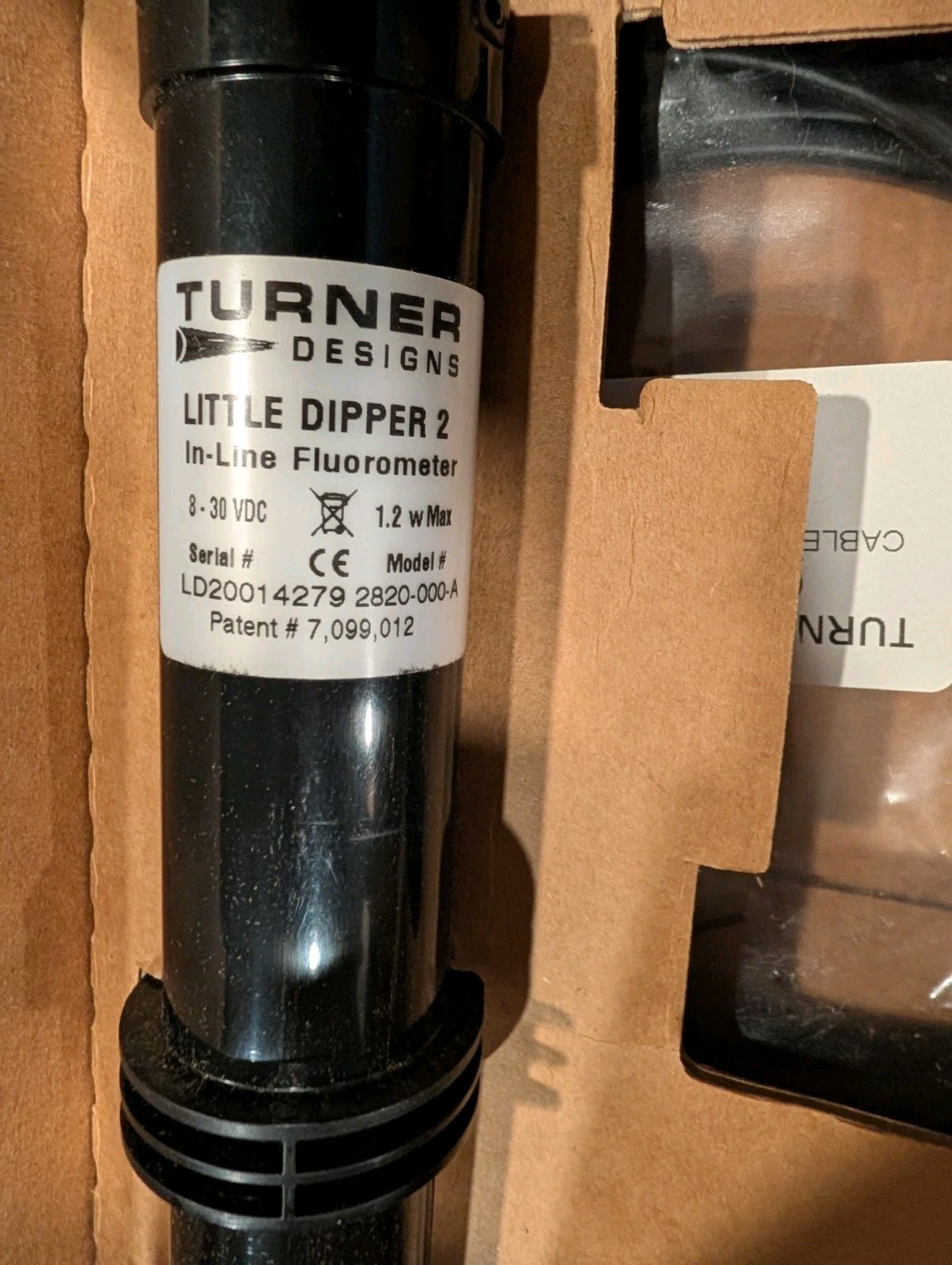 Turner Designs 2820-000-A Fluorometer Little Dipper 2 In-Line – NIB – USA, TX