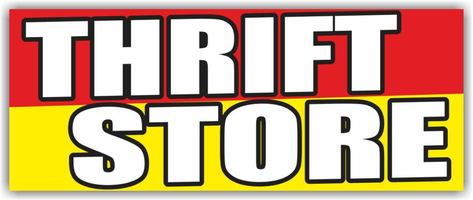 THIFT STORE Advertising Banner Vinyl Mesh Sign Resale Shop Clothes Furniture