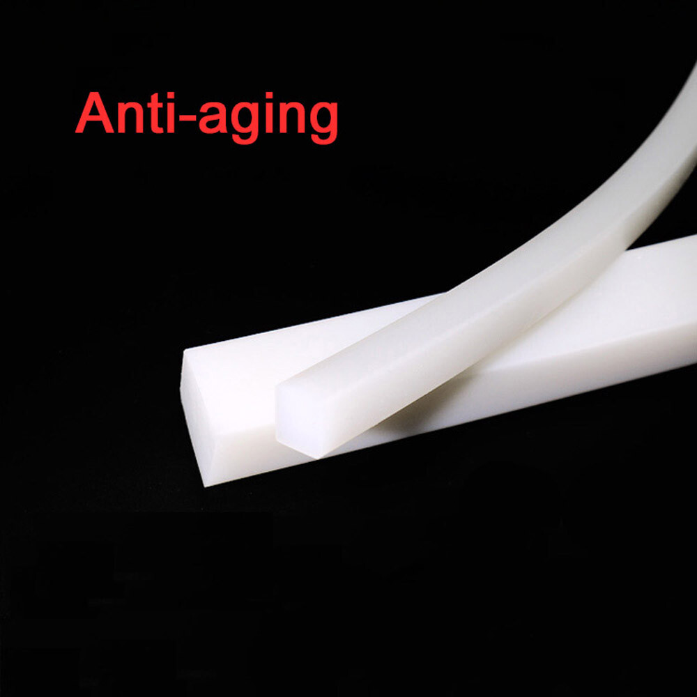 Sealed White Silicone Strips Solid Rubber Various Sizes For Food Electronics