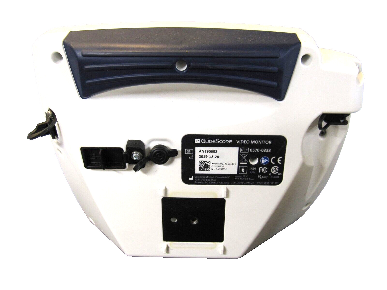 Verathon AVL 0570-0338 GlideScope Video Laryngoscope Monitor w/Power Supply